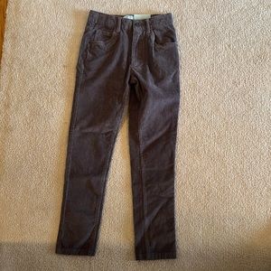 NWT Boys size 8 Class Club gray corduroy dress pants, modern slim fit.
